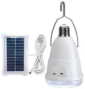 Φωτιστικό κάμπινγκ 28W Solar Bailong AP-3631 με ηλιακό πάνελ Λευκό