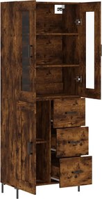 vidaXL Ντουλάπι Καπνιστή Δρυς 69,5x34x180 εκ. από Επεξεργασμένο Ξύλο