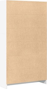 vidaXL Βιβλιοθήκη Λευκή 80x24x143 εκ. από Επεξεργασμένο Ξύλο