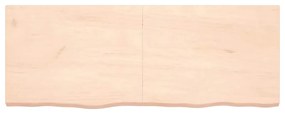 vidaXL Ράφι Τοίχου 160x60x(2-6) εκ. από Ακατέργαστο Μασίφ Ξύλο Δρυός