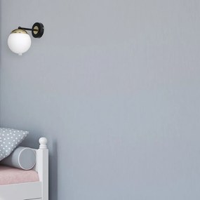 Απλίκα Τοίχου Sparta Μαύρο με Χρυσό