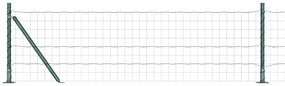 vidaXL Ευρωπαϊκός Φράχτης με 13 Στηρίγματα 0.4x50 μ Γαλβανισμένος Χάλυβας