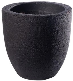 Γλάστρα Τσιμεντένια Στρογγυλή Botani B-7470-8 30x30x30cm Black Supergreens Τσιμέντο