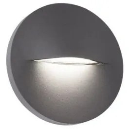 Απλίκα Φωτιστικό Τοίχου LED 3W 3000K IP65 Φ14 Vita Viokef 4298300 Ανθρακί