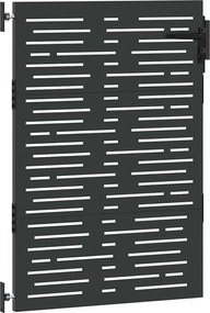 vidaXL Πύλη Κήπου Μαύρο 85 x 150 cm Ατσάλι με Επικάλυψη Πούδρας