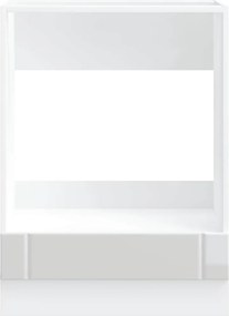 ντουλάπι φούρνου vidaXL "Lucca" Υψηλή στιλπνότητα λευκό