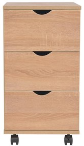 vidaXL Συρταριέρα Χρώμα Δρυός 33 x 45 x 60 εκ.
