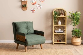 Πολυθρόνα-Κρεβάτι Πράσινο COSMO SINGLE 77x70x82