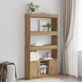 vidaXL Ντουλάπι Αρτισιανή Δρυς 92x33x180εκ. από Επεξεργασμένο Ξύλο