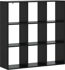 vidaXL Βιβλιοθήκη 102 x 29 x 103,5 εκ. Επεξεργασμένο Ξύλο Μαύρη Δρυς