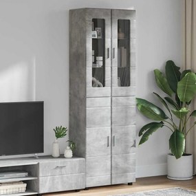 vidaXL Highboard FLORIN 60 x 35 x 182 εκ. Σκυρόδεμα Γκρι