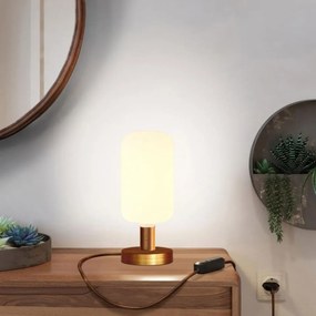 Επιτραπέζιο Φωτιστικό Μεταλλικό Posaluce Candy Χάλκινο Αντικέ Dimmer