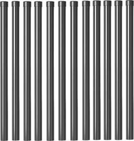 vidaXL Στύλος Περιφράξεων 12 pcs Γκρι 90 cm