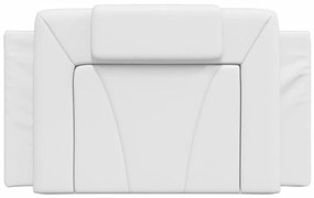 vidaXL Μαξιλάρι για Κεφαλάρι Viana Λευκό 80 εκ. από Συνθετικό Δέρμα