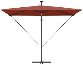 vidaXL Ομπρέλα Cantilever Banana Τερακότα 294 x 200 x 254 εκ.