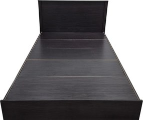 Κρεβάτι Athos pakoworld σε wenge απόχρωση 140x200εκ
