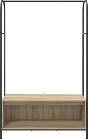 vidaXL Ράφι Ρούχων Καφέ δρυς 100 x 44 x 160 εκ Επεξεργασμένο ξύλο
