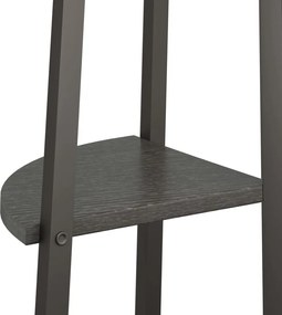 vidaXL Ραφιέρα Γωνιακή 4 Επίπεδων Μαύρη 45,5 x 31,5 x 150 εκ.