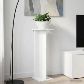 vidaXL Βάση φυτών Λευκό 25 x 25,5 x 80,5 εκ. Επεξεργασμένο Ξύλο