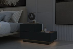 Κομοδίνο Ανθρακί FETAZA 70x38.3x35