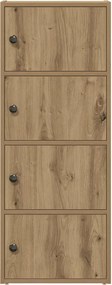vidaXL Βιβλιοθήκη Αρτισιανή Δρυς 40x24x102 εκ. Επεξ. Ξύλο