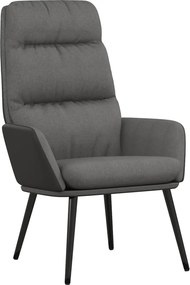 vidaXL Πολυθρόνα Relax Ανοιχτό Γκρι Υφασμάτινη
