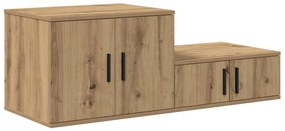vidaXL Ντουλάπι αποθήκευσης artisan δρυς 103 x 41 x 40 εκ