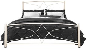 Κρεβάτι Μεταλλικό Andros Εκρού, 160x200 εκ.