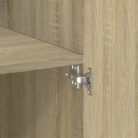 vidaXL Ντουλάπι Sonoma Δρυς 70x42,5x185 εκ. από Επεξεργασμένο Ξύλο