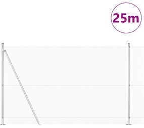 vidaXL Συρματοκιβώτιο με 13 Πόλους 1.6x25 μ Γαλβανισμένος Χάλυβας