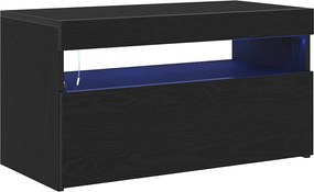 vidaXL Ντουλάπι TV Μαύρη Οξυά 75 x 35 x 40 εκ. Επεξεργασμένο ξύλο