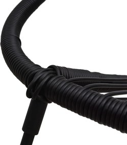 vidaXL Καρέκλες Κήπου 2 τεμ. Μαύρες από Ρατάν PVC