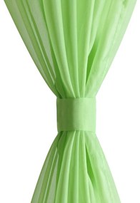 Λαχανί ημιδιαφανής κουρτίνα 140 x 175 cm 2 τμχ