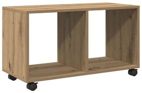 vidaXL Ντουλάπι Τροχήλατο Αρτισιανή Δρυς 72x33x42,5 εκ. Επεξ. Ξύλο