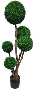 Τεχνητό Δέντρο Πυξάρι Πενταπλό 8740-6 150cm Green Supergreens Πολυαιθυλένιο
