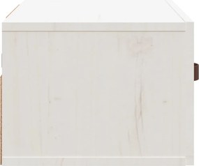 vidaXL Κομοδίνα Επιτοίχια 2 τεμ. Λευκά 40 x 29,5 x 22 εκ.