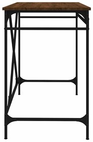 vidaXL Γραφείο Καφέ Δρυς 100 x 50 x 75 εκ. από Επεξεργασμένο Ξύλο