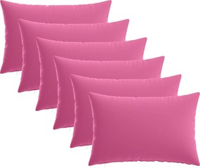 vidaXL Κάλυμμα Μαξιλαριού 6 pcs HEERLEN Ροζ 50 x 70 cm Πολυεστέρας