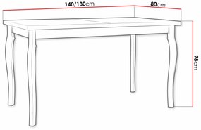 Τραπέζι Victorville 331, Μαύρο, Sonoma οξιά, 78x80x140cm, 34 kg, Επιμήκυνση, Πλαστικοποιημένη μοριοσανίδα, Ξύλο, Ξύλο: Οξιά | Epipla1.gr