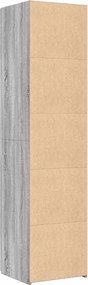 vidaXL Ντουλάπι Γκρι Sonoma 45x42,5x185 εκ. από Επεξεργασμένο Ξύλο