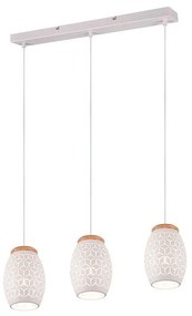 Φωτιστικό Οροφής - Ράγα Bidar R31573031 3xE27 71x150cm White RL Lighting