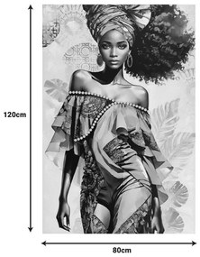 Πίνακας σε καμβά Georgina I Inart 80x3x120εκ