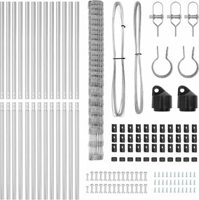 vidaXL Στύλος Περιφράξεων Γαλβανισμένο 25 x 1,6 μ Ατσάλι