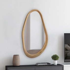 ΚΑΘΡΕΠΤΗΣ ΟΒΑΛ BALOA PAKOWORLD MDF ΣΕ ΦΥΣΙΚΗ ΑΠΟΧΡΩΣΗ 44X4X80ΕΚ