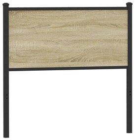 vidaXL Κεφαλάρι Sonoma Δρυς 90 εκ. Επεξεργασμένο Ξύλο/Ατσάλι