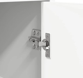 vidaXL Κομοδίνα Λευκό 40 x 30 x 60 cm Επεξεργασμένο Ξύλο