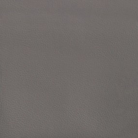 vidaXL Κεφαλάρι Γκρι 80x5x118/128 εκ. από Συνθετικό Δέρμα