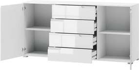 Μπουφές Aurora 2D4S-Leuko - 165.00Χ40.00Χ80.00cm