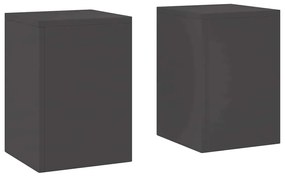 vidaXL Στήριξη φυτών 2 pcs Μαύρο 24 x 24 x 35 εκ. Ατσάλι