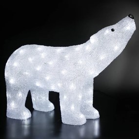 ACRYLIC HEAD UP BEAR 120 LED ΛΕΥΚΑ IP44 55*17,5*37,5cm  30cm ΚΑΛ. ACA X081202229